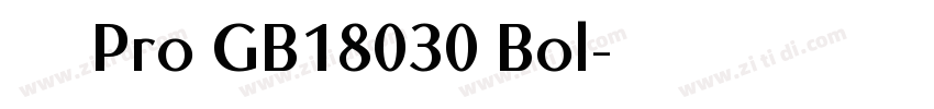 方正兰亭黑Pro GB18030 Bol字体转换